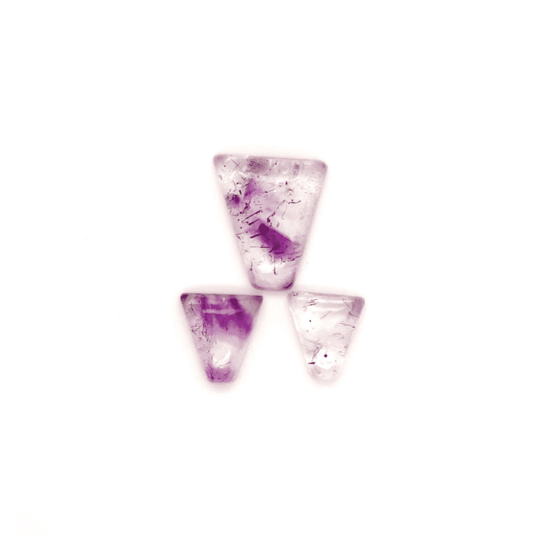 12.6 CT Rutilated Amethyst Cab