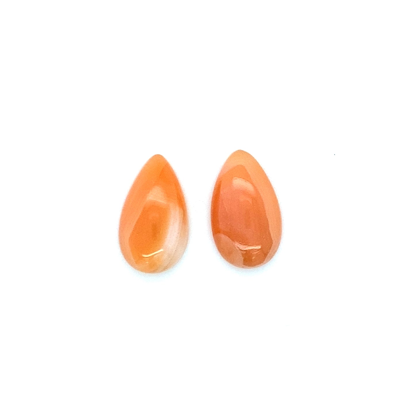 16.3 CT Orange Chalcedony Pair