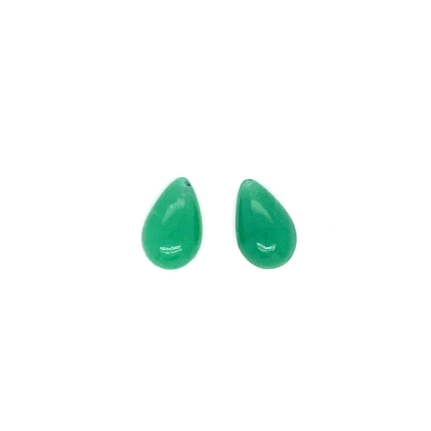 Chrysoprase Drop Pair