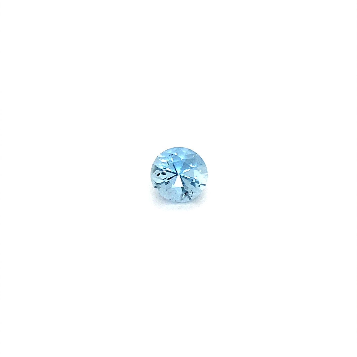 0.64 CT Round Aquamarine