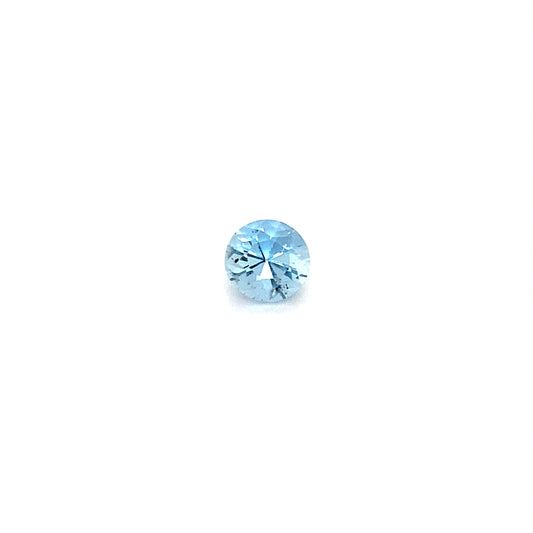 0.64 CT Round Aquamarine