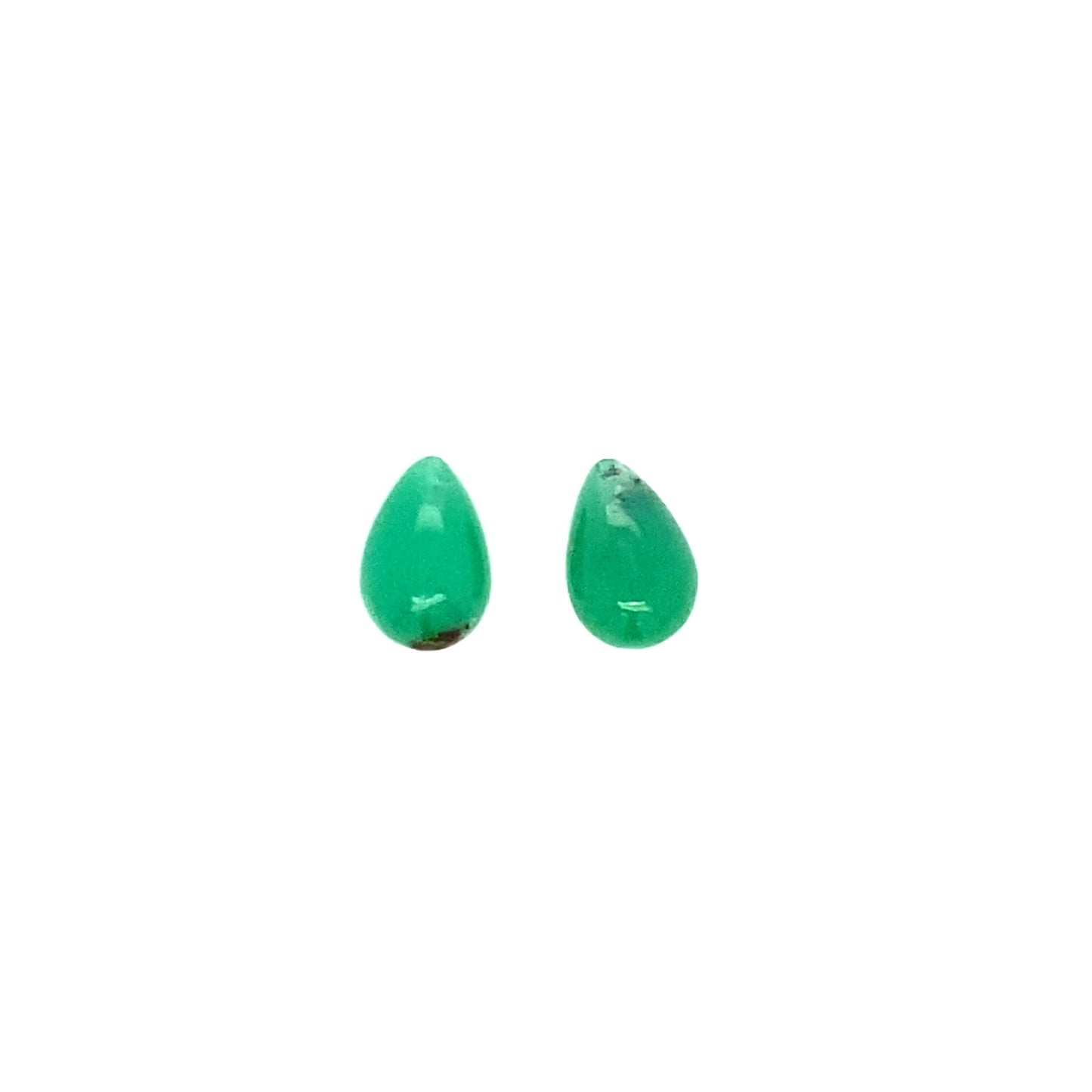 Chrysoprase Drop Pair