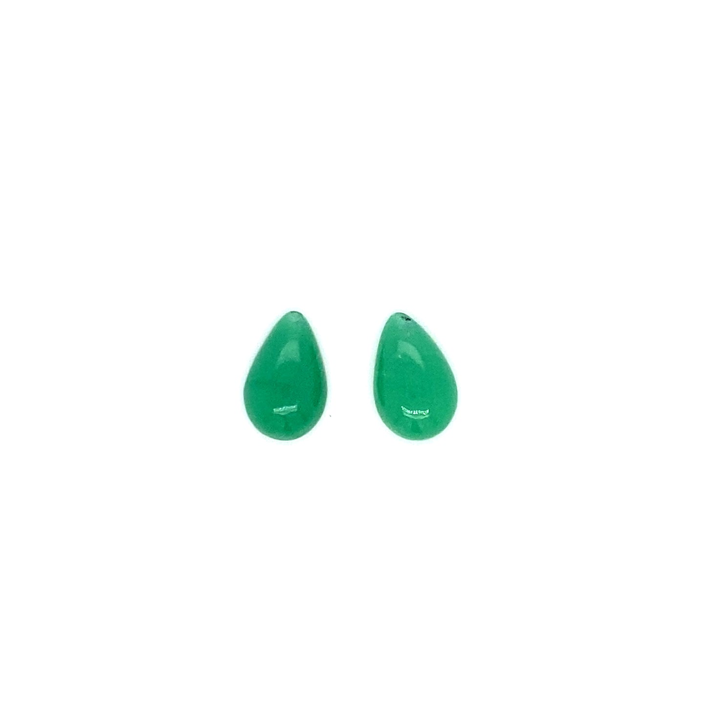 Chrysoprase Drop Pair
