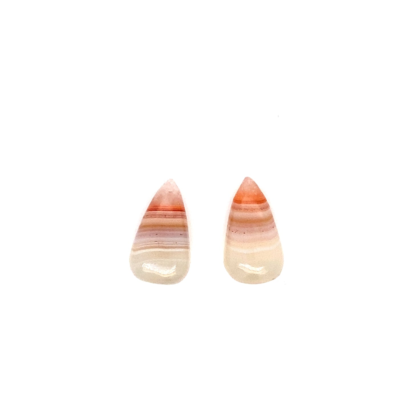 10.4 CT Striped Agate Pair