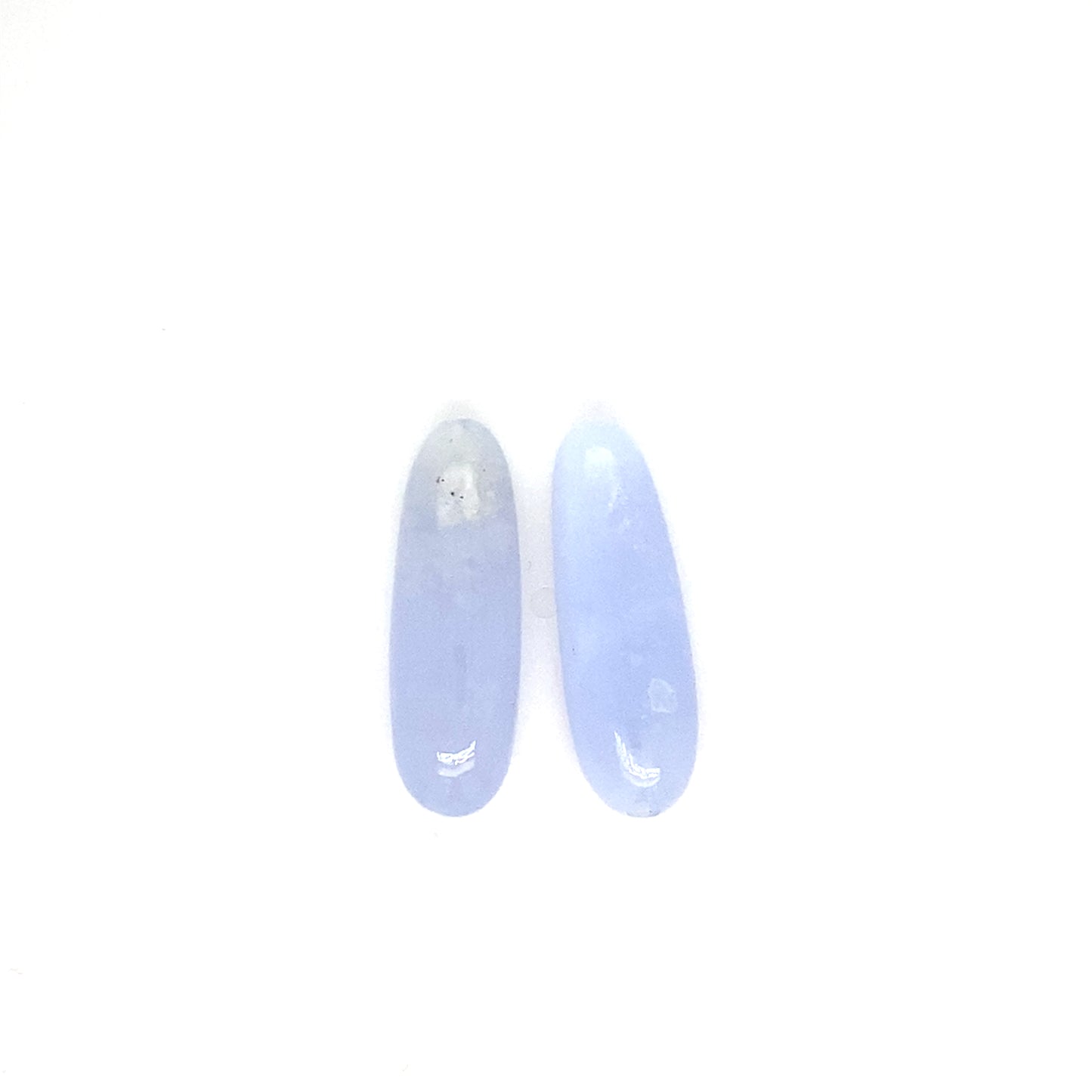 20.1 CT Chalcedony -Blue Agate Pair
