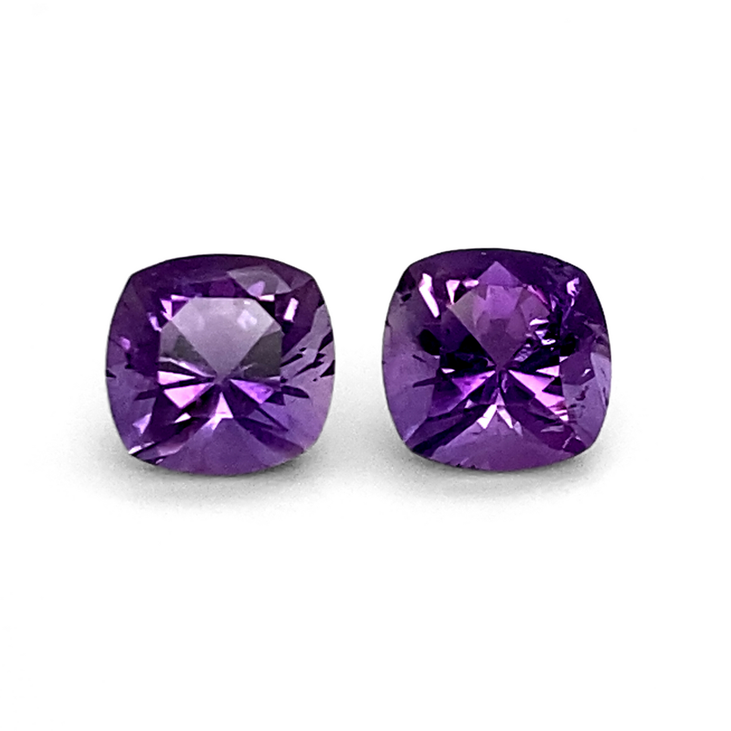 Amethyst 7.18 CT Cushion Pair