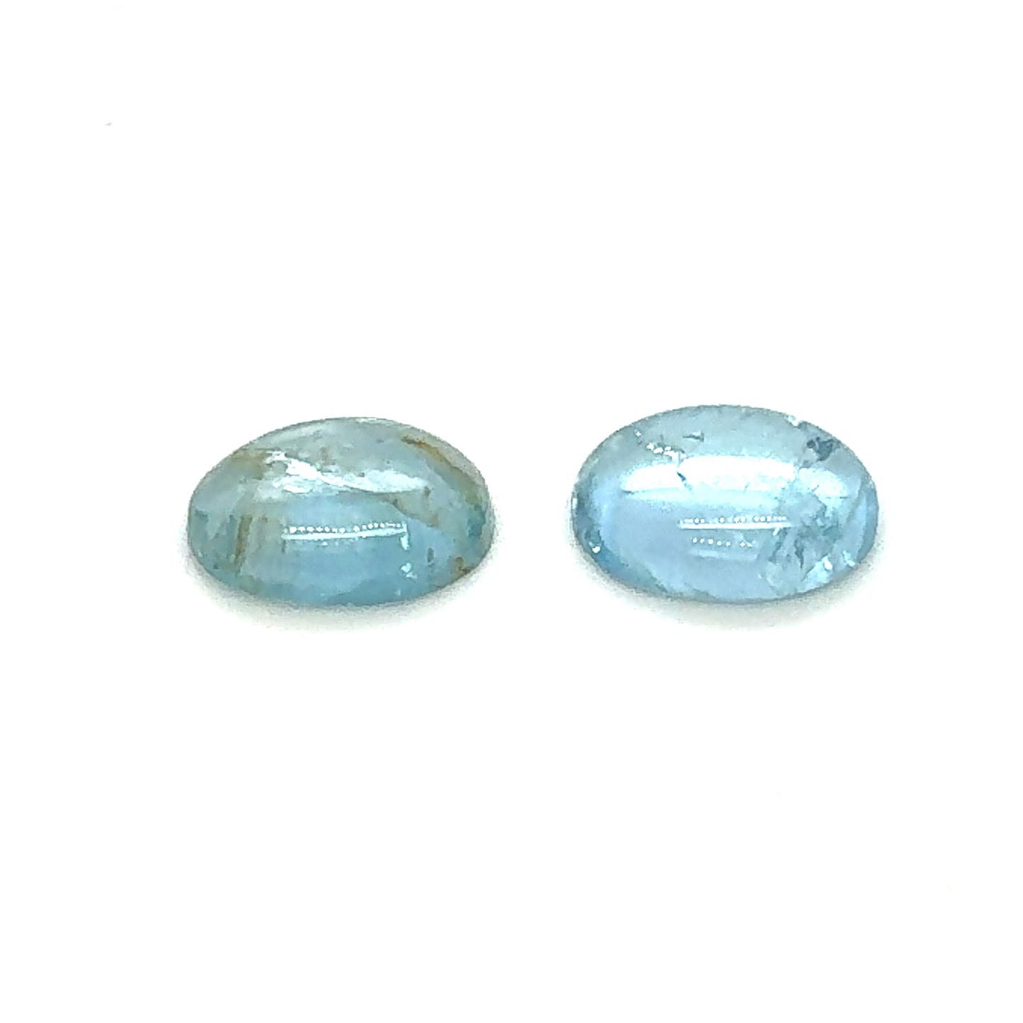 4.42 CTW Cabochon Aquamarine Pair